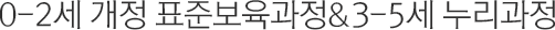 0-2세 개정 표준보육과정&3-5세 누리과정